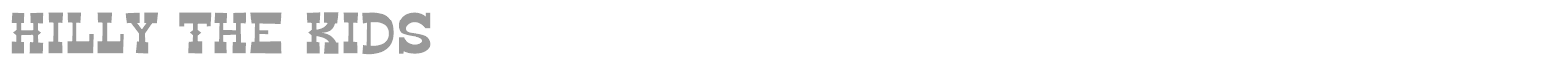 Hilly The Kids font preview